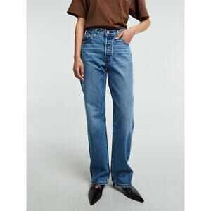 Levi’s 501 90s Denim Jeans in Mid Blue Size 33